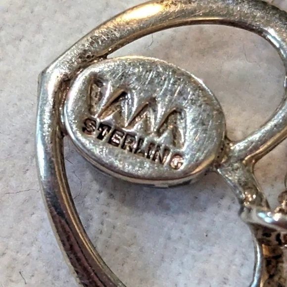 Tigers eye heart stainless silver necklace, size 20" - Picture 4 of 4